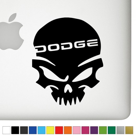 Dodge Badass Skull Decal